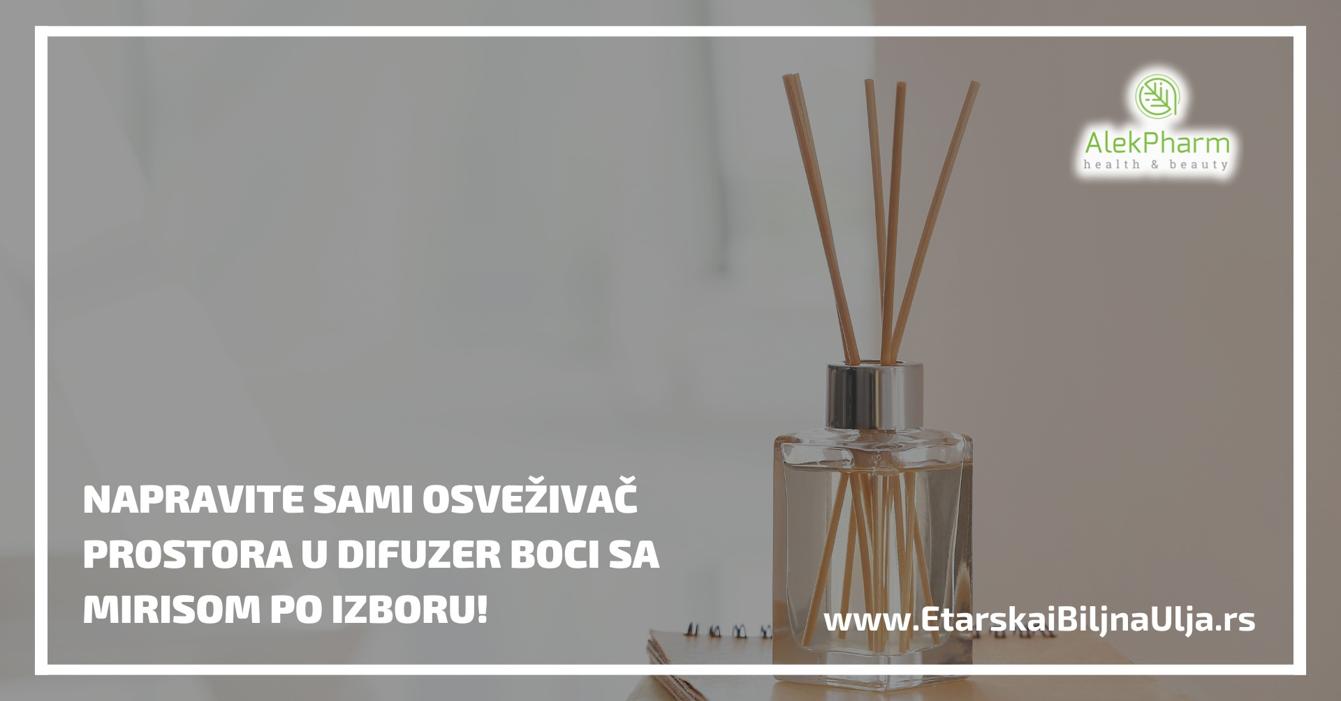 Napravite sami osveživač prostora u difuzer boci sa mirisom po izboru!